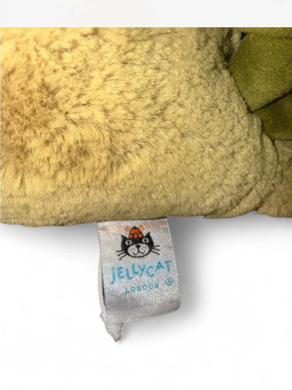 Jellycat Yellow Plush Dino Toy with Green Spines